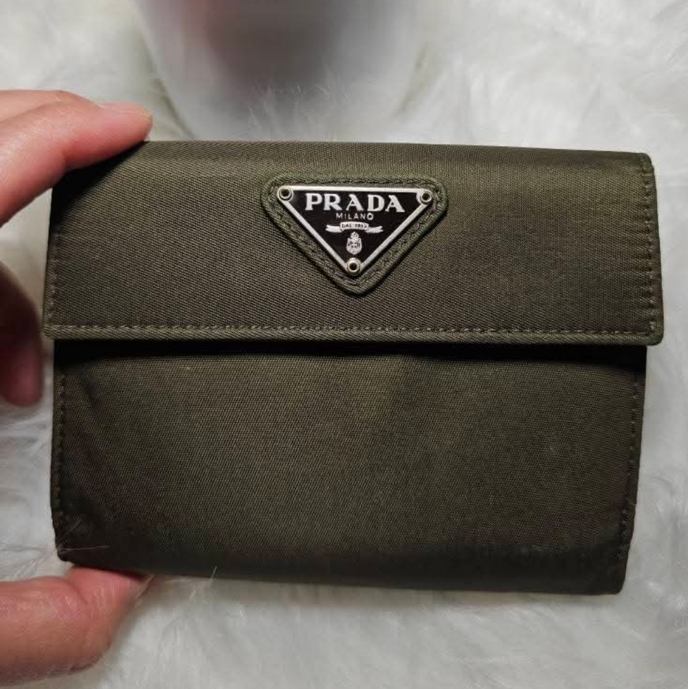 Prada Olive Green Wallet